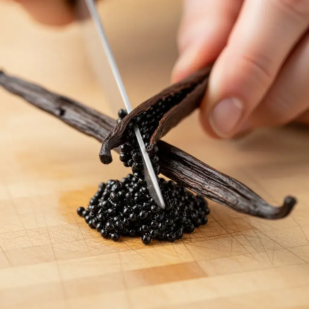 Homemade Vanilla Bean Paste Recipe 10 scraping seeds from vanilla bean for paste