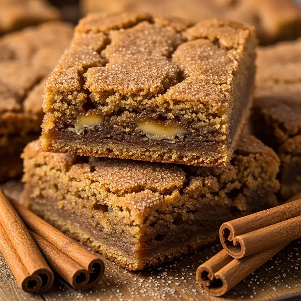 easy cinnamon sugar blondies