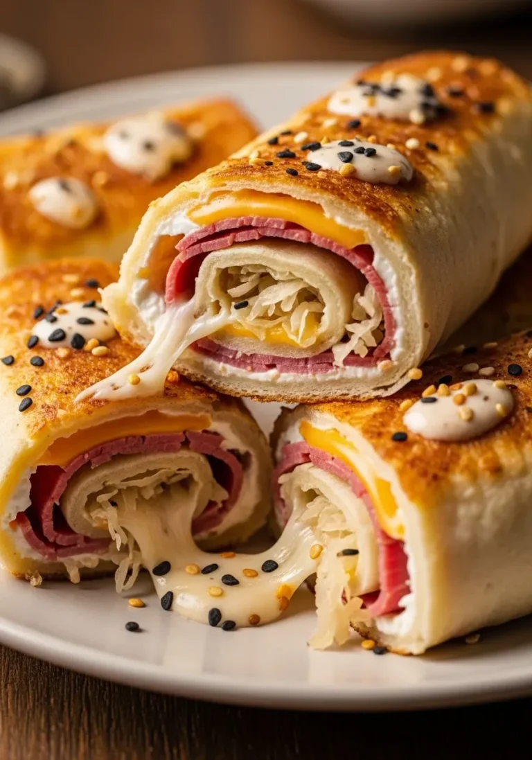Keto Crispy Reuben Roll-Ups 5 Keto Crispy Reuben Roll-Ups