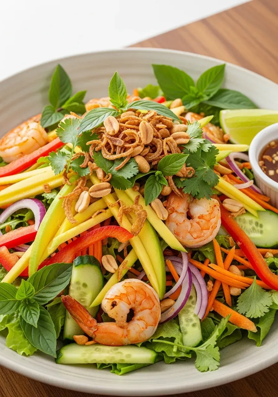 Vietnamese Mango Salad With Crunch & Color
