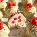 Strawberry Shortcake Truffles 6 Strawberry Shortcake Truffles