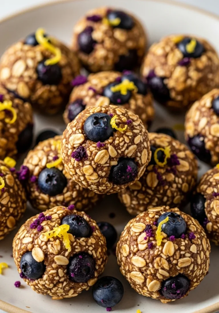 Sweet Lemon Blueberry Protein Bites 5 Sweet Lemon Blueberry Protein Bites