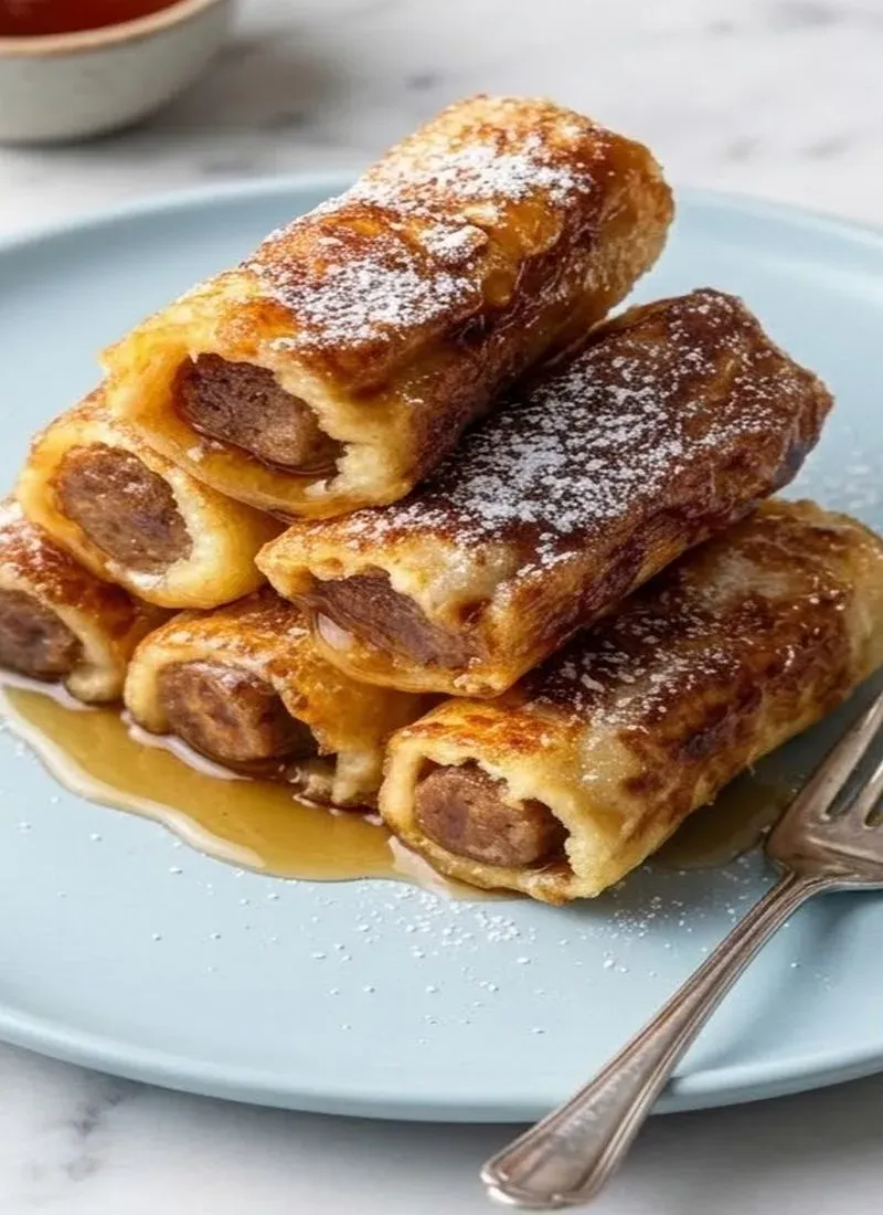 Sausage French Toast Roll-Ups