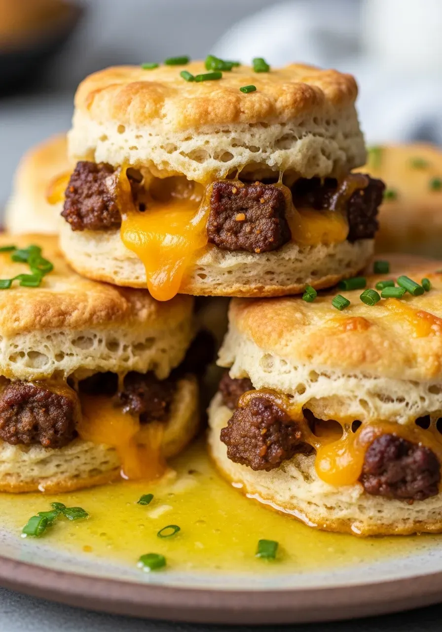 Beef and Cheese Butter Swim Biscuits Recipe 5 Beef and Cheese Butter Swim Biscuits Recipe
