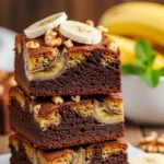 Banana Bread Brownies 6 Banana Bread Brownies