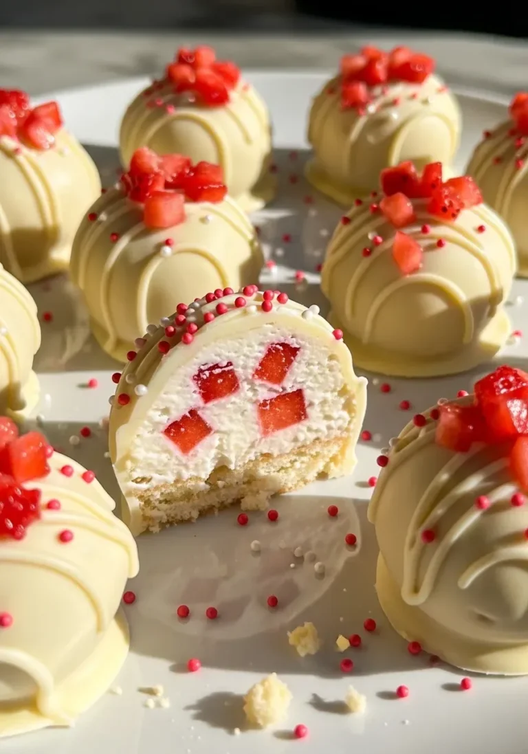 Strawberry Shortcake Truffles 5 Strawberry Shortcake Truffles