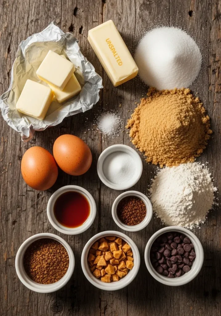 Brown Butter Coffee Toffee Cookies 7 Brown Butter Coffee Toffee Cookies