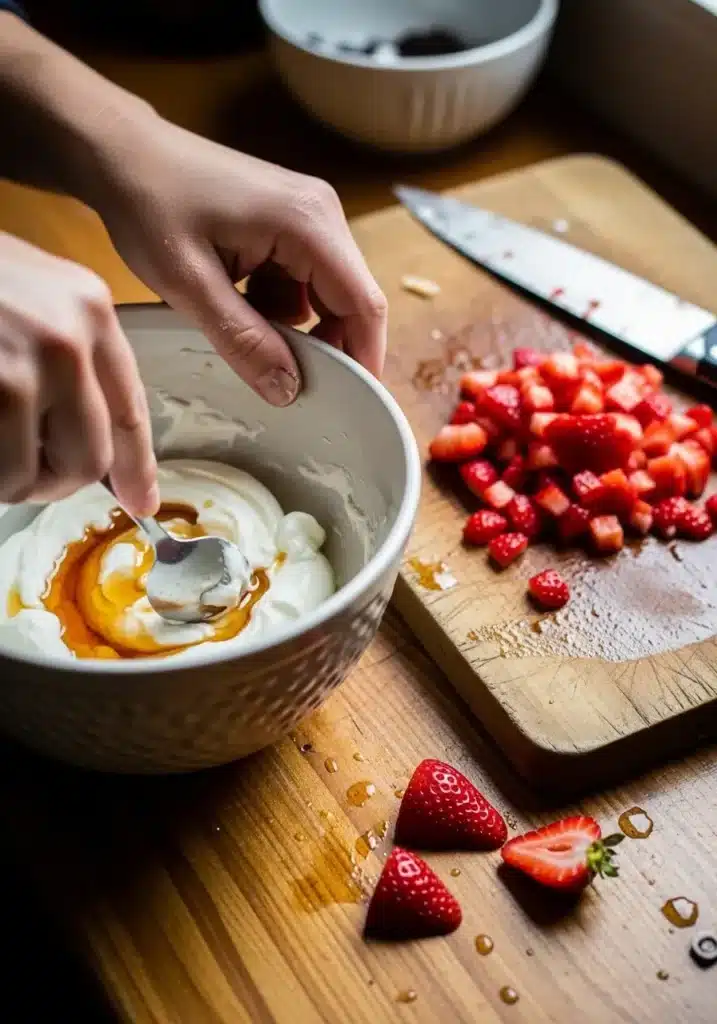 Chocolate Strawberry Yogurt Clusters 8 Chocolate Strawberry Yogurt Clusters
