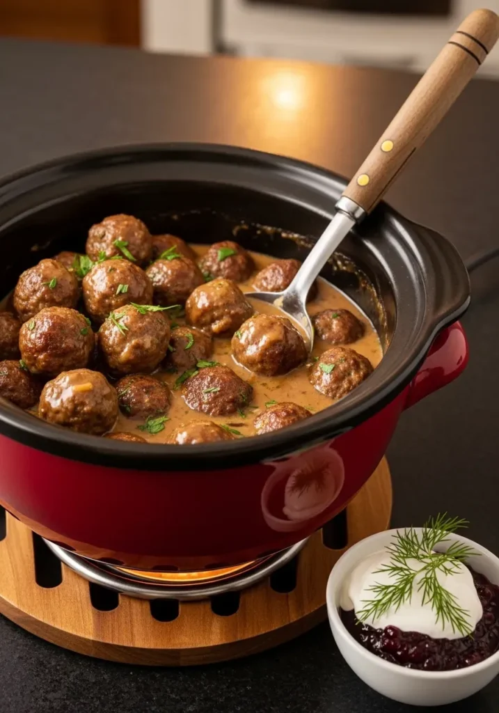 Crockpot Swedish meatballs 3 Crockpot Swedish meatballs
