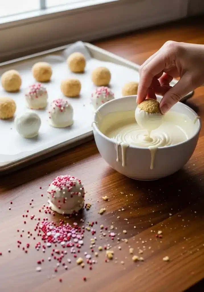 Strawberry Shortcake Truffles 8 Strawberry Shortcake Truffles