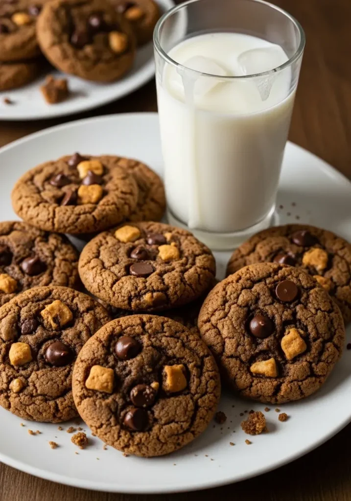 Brown Butter Coffee Toffee Cookies 9 Brown Butter Coffee Toffee Cookies