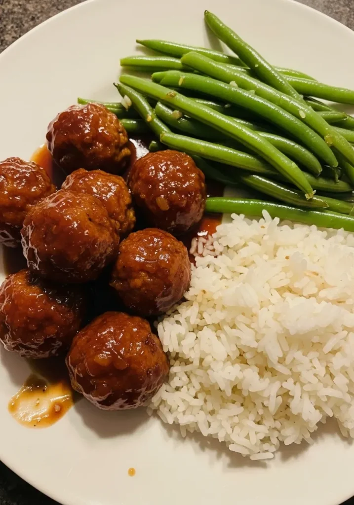 Crockpot BBQ meatballs 9 Crockpot BBQ meatballs