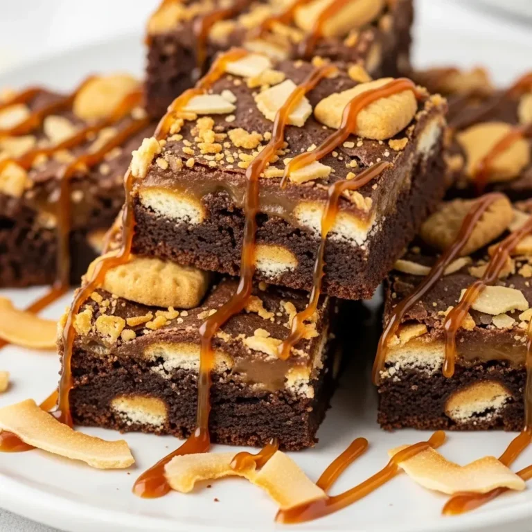 Samoa Box Mix Brownies 5 Samoa Box Mix Brownies