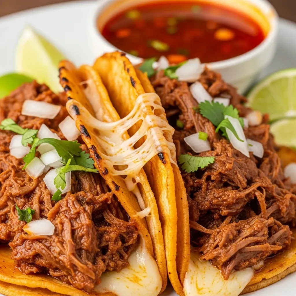 Juicy Beef Birria Tacos