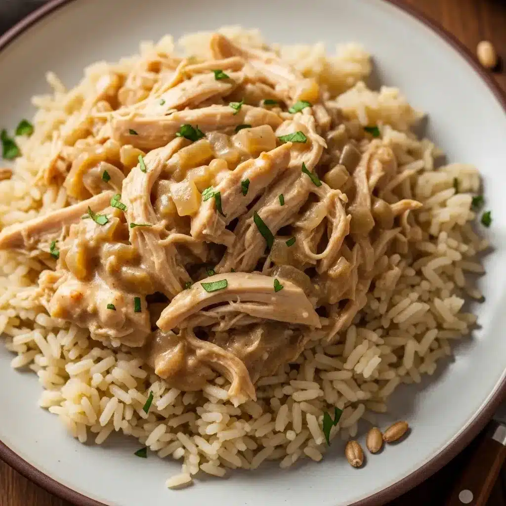 3 ingredient crockpot chicken and rice​