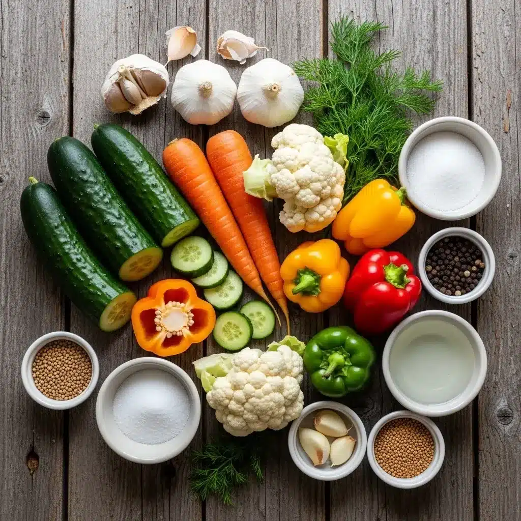 Crunchy Tangy Refrigerator Pickled Vegetables 7 Crunchy Tangy Refrigerator Pickled Vegetables