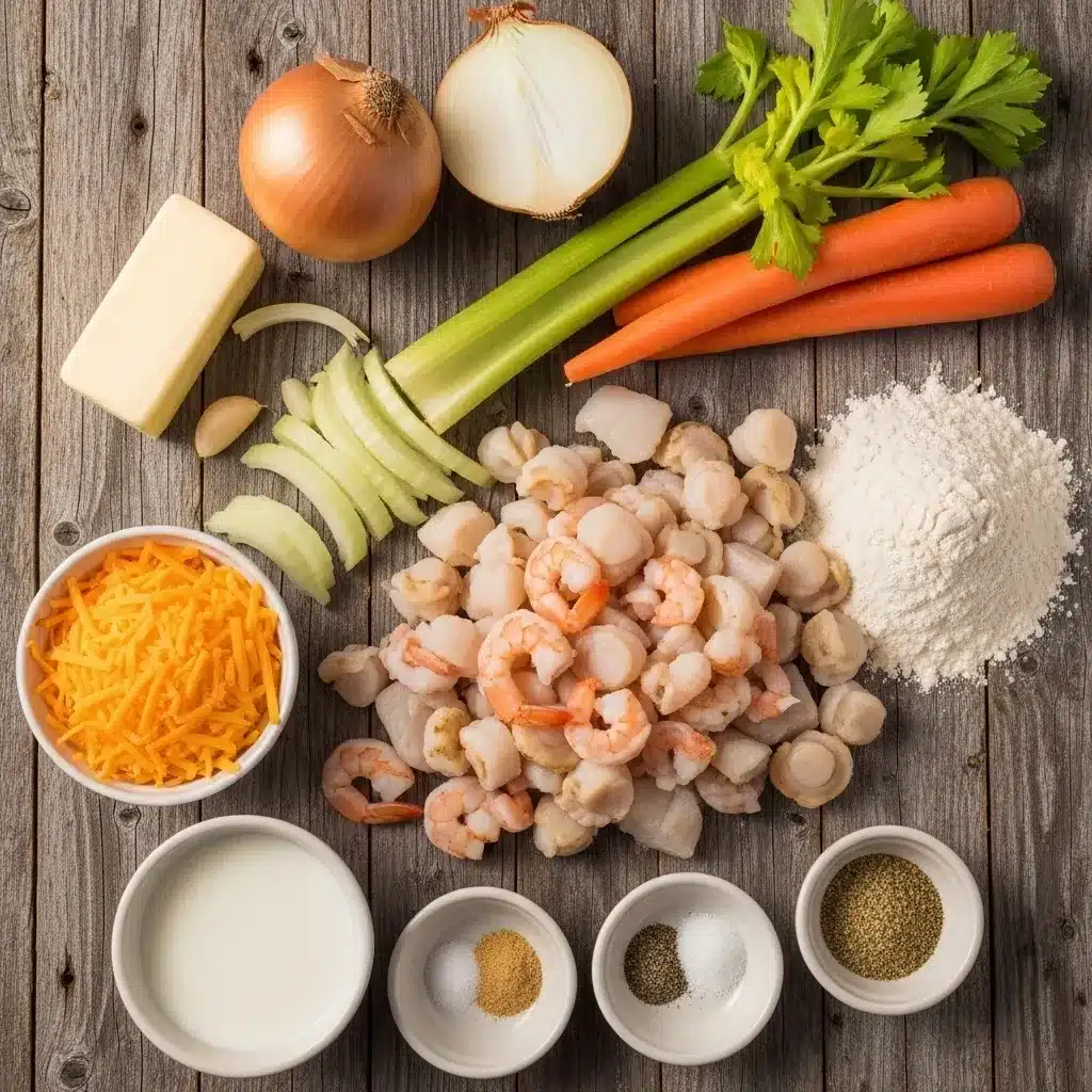 Cheddar Bay Biscuit Seafood Pot Pie