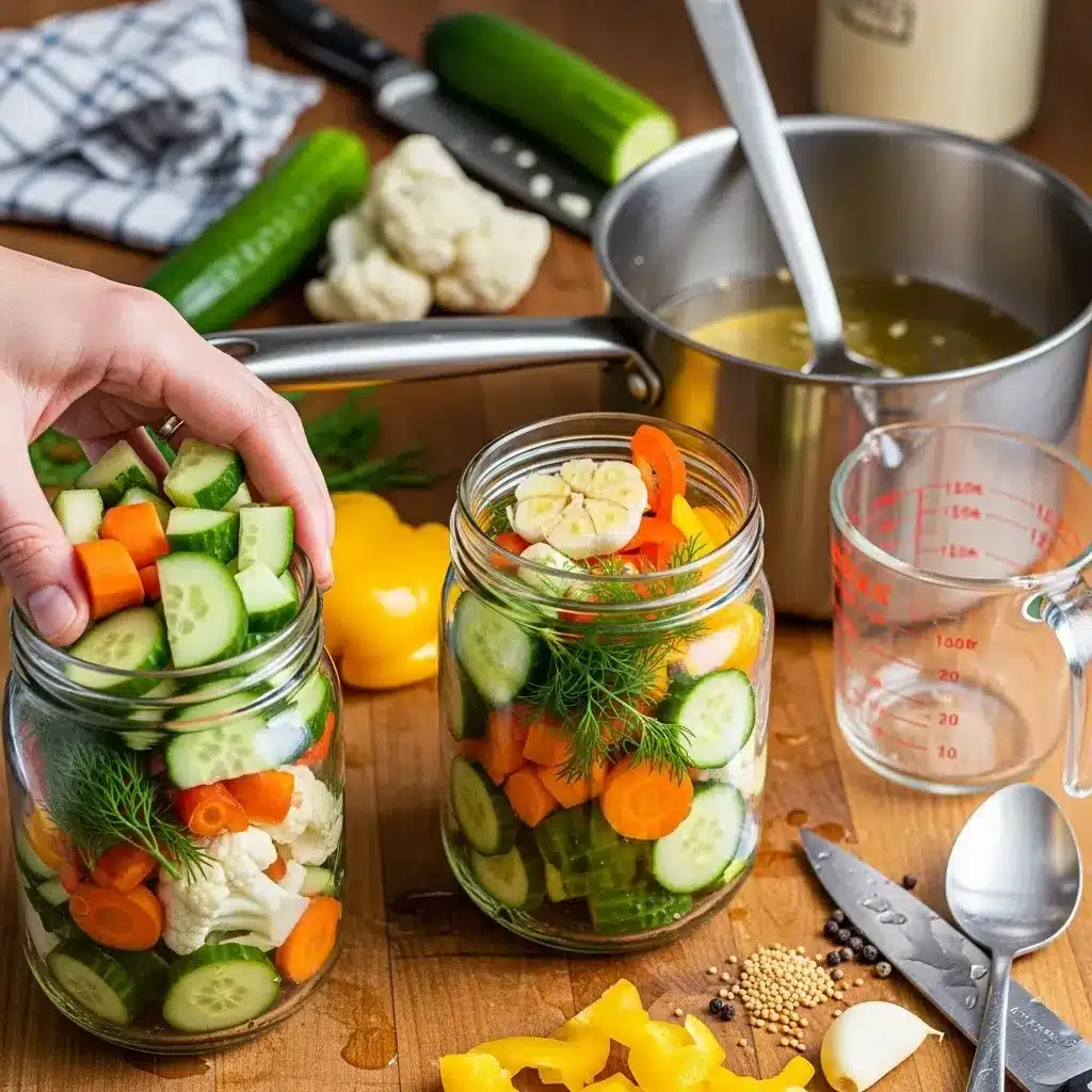 Crunchy Tangy Refrigerator Pickled Vegetables 8 Crunchy Tangy Refrigerator Pickled Vegetables