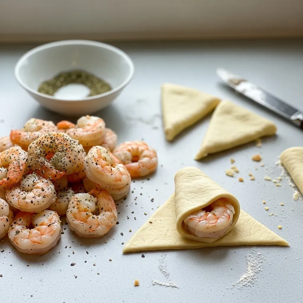 Creamy Garlic Parmesan Shrimp Roll-Ups 8 Creamy Garlic Parmesan Shrimp Roll-Ups