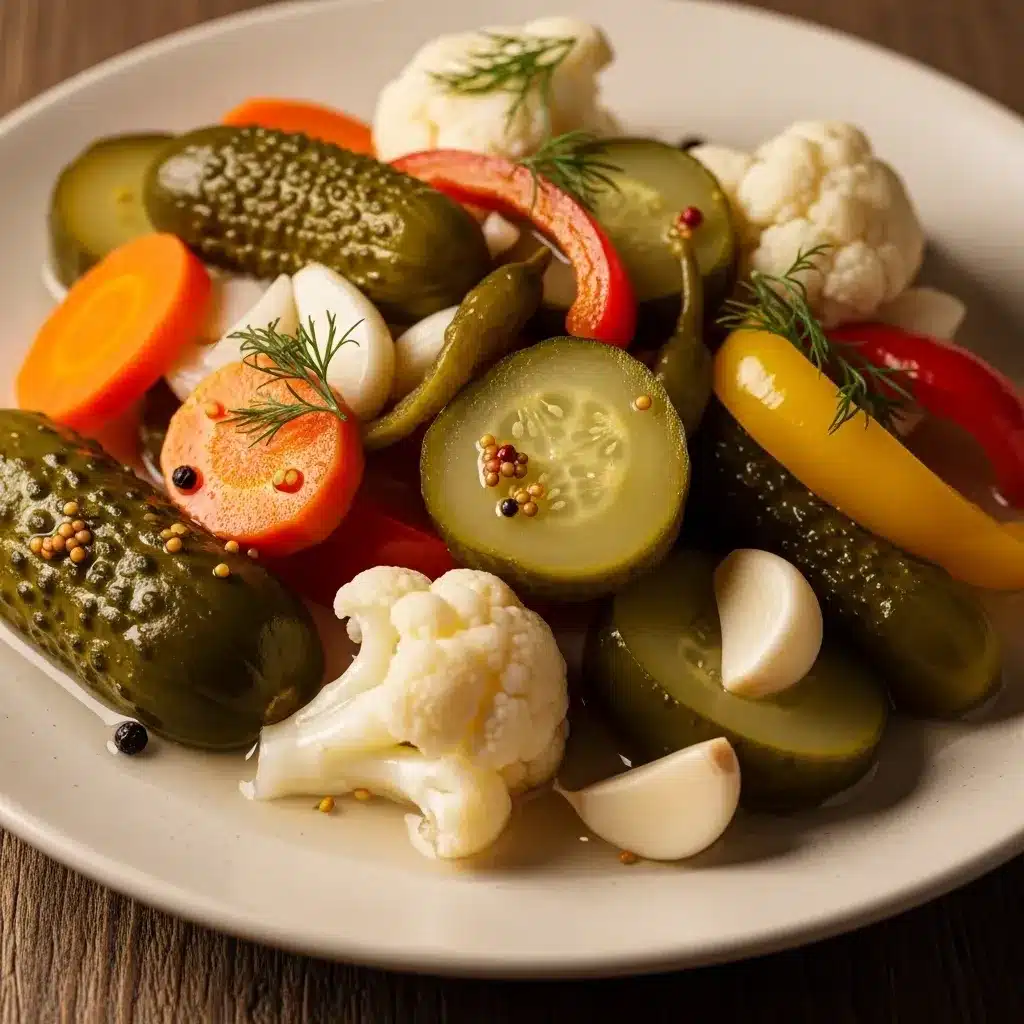 Crunchy Tangy Refrigerator Pickled Vegetables 9 Crunchy Tangy Refrigerator Pickled Vegetables