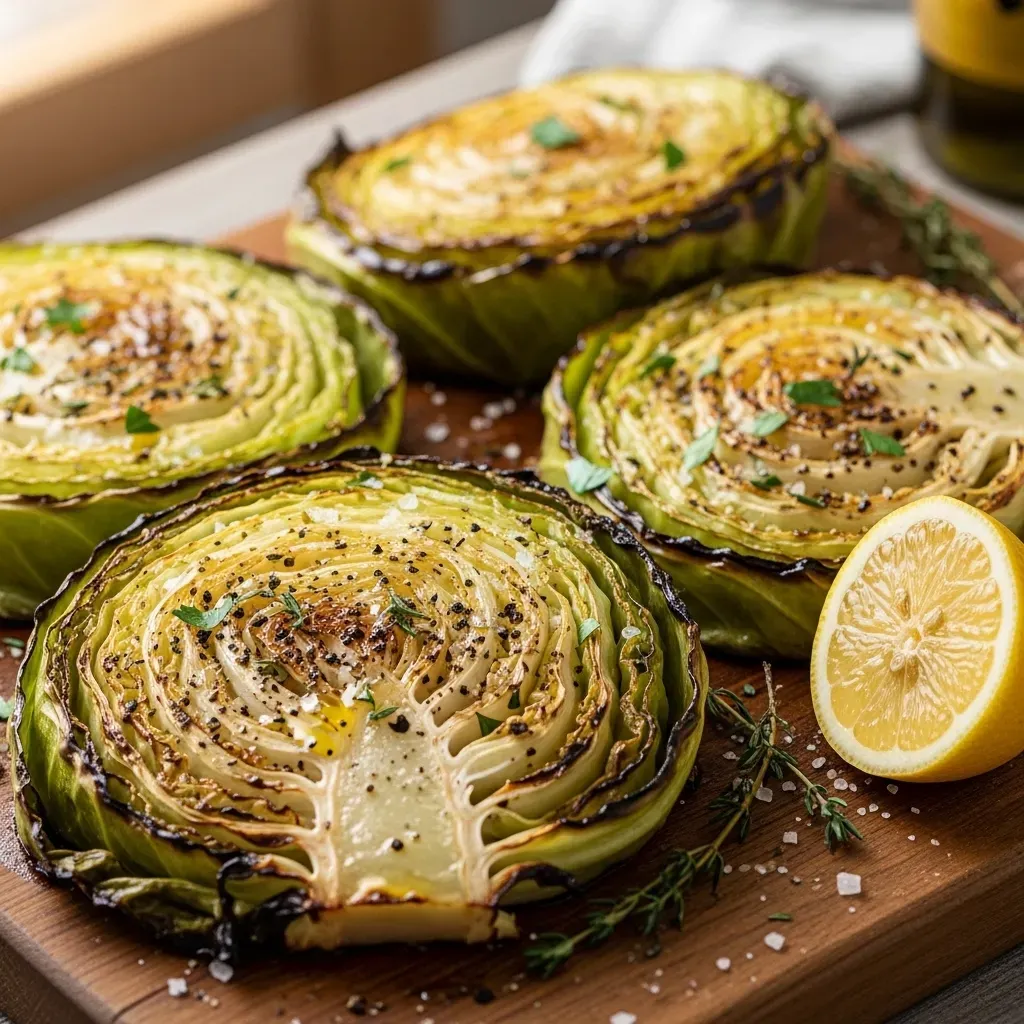 Roasted Cabbage Steaks 9 roasted cabbage steaks