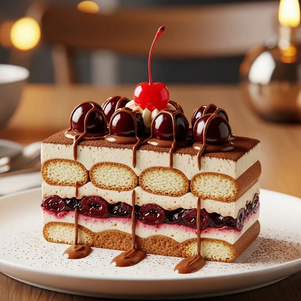 Cherry Amaretto Tiramisu