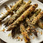 Crispy Parmesan Asparagus Fries 6 Crispy Parmesan Asparagus Fries