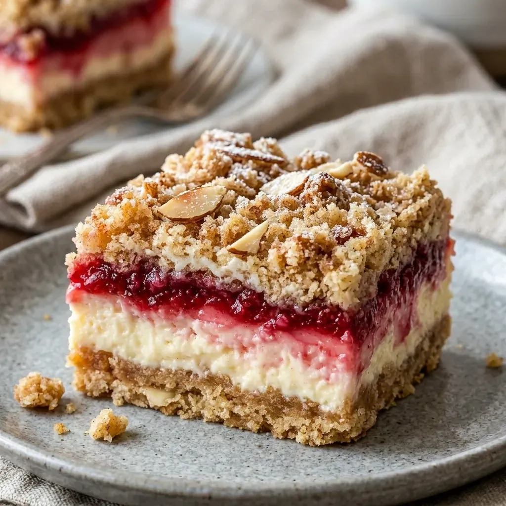 Creamy Rhubarb Cream Cheese Bars Recipe
