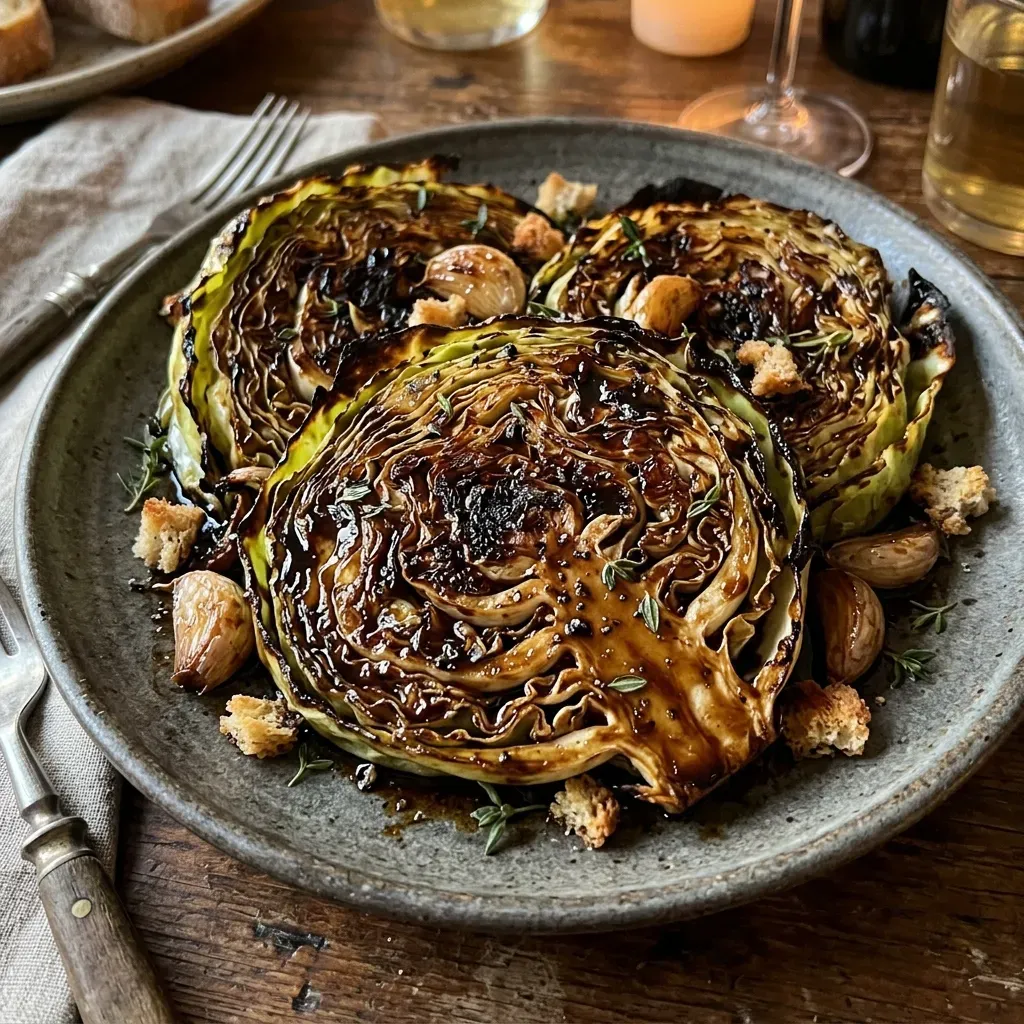 balsamic cabbage steak recipe