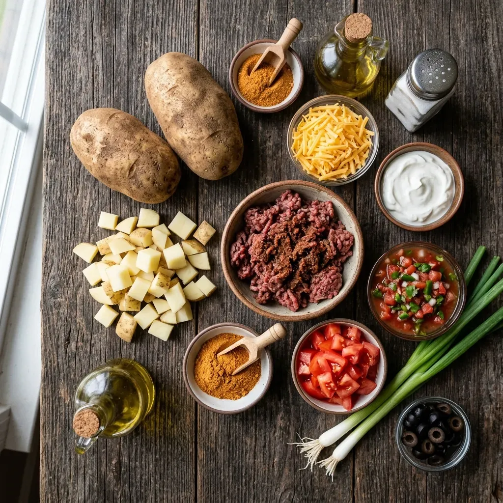 Loaded Potato Taco Bowl