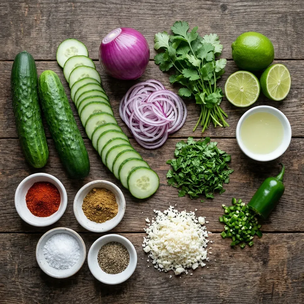 Homemade Mexican Cucumber Salad