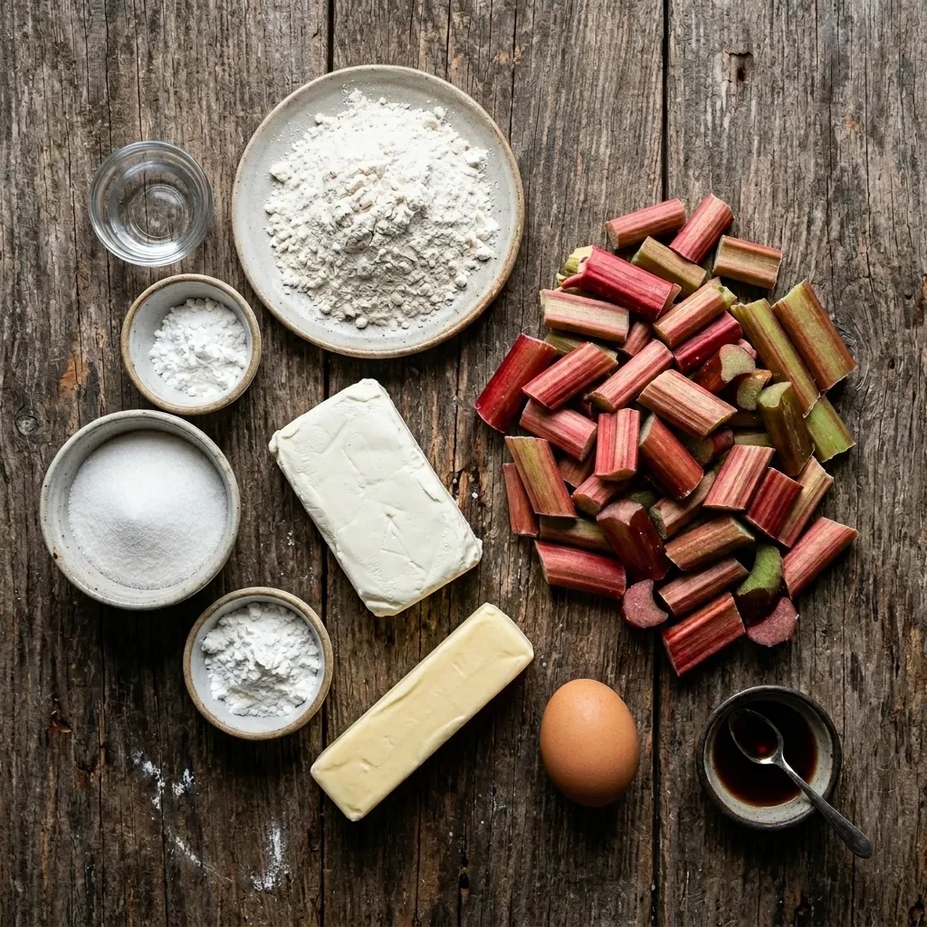 Creamy Rhubarb Cream Cheese Bars Recipe