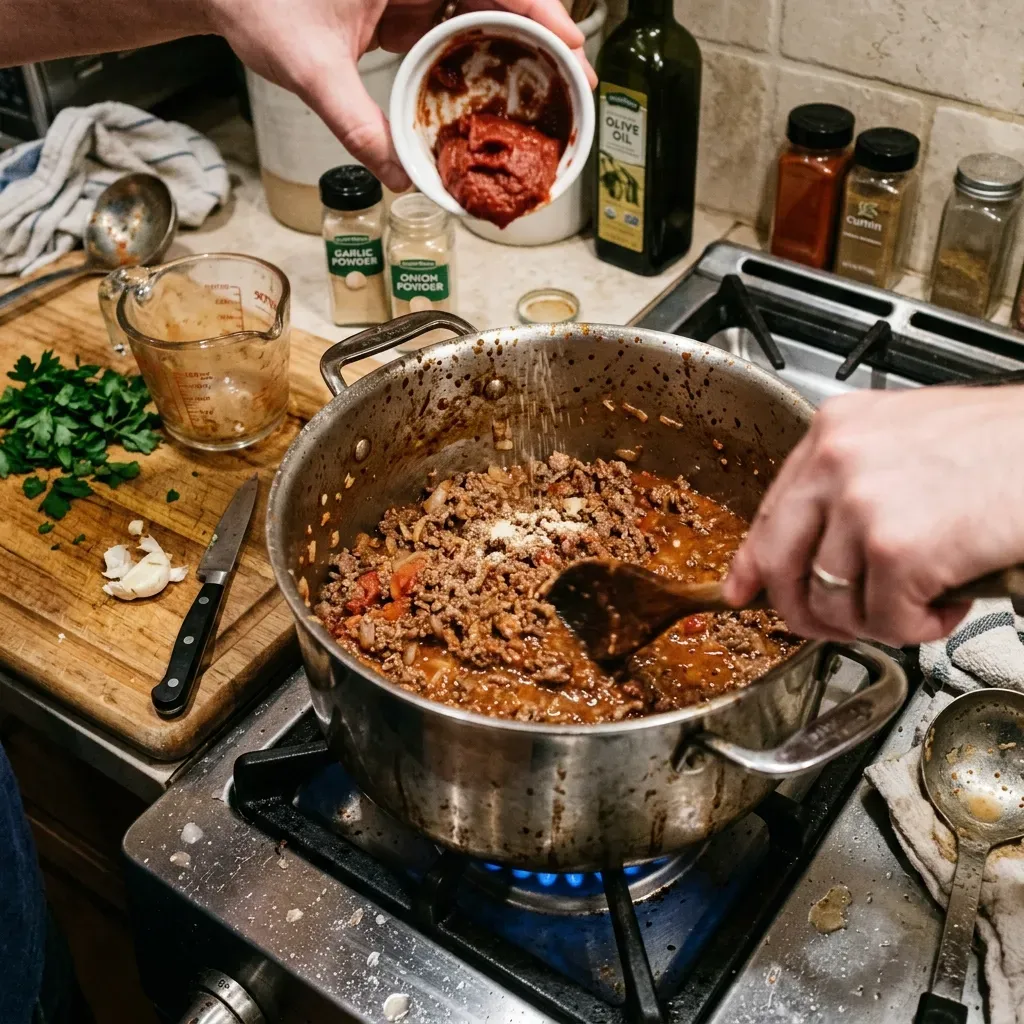 Creamy High Protein Beef Pasta