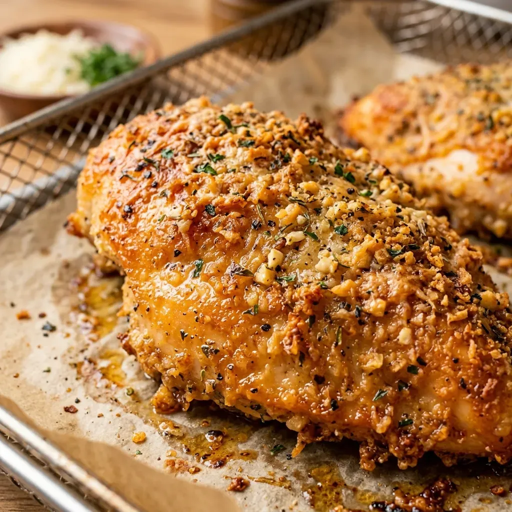 Easy Air Fryer Garlic Parmesan Chicken 9 Easy Air Fryer Garlic Parmesan Chicken