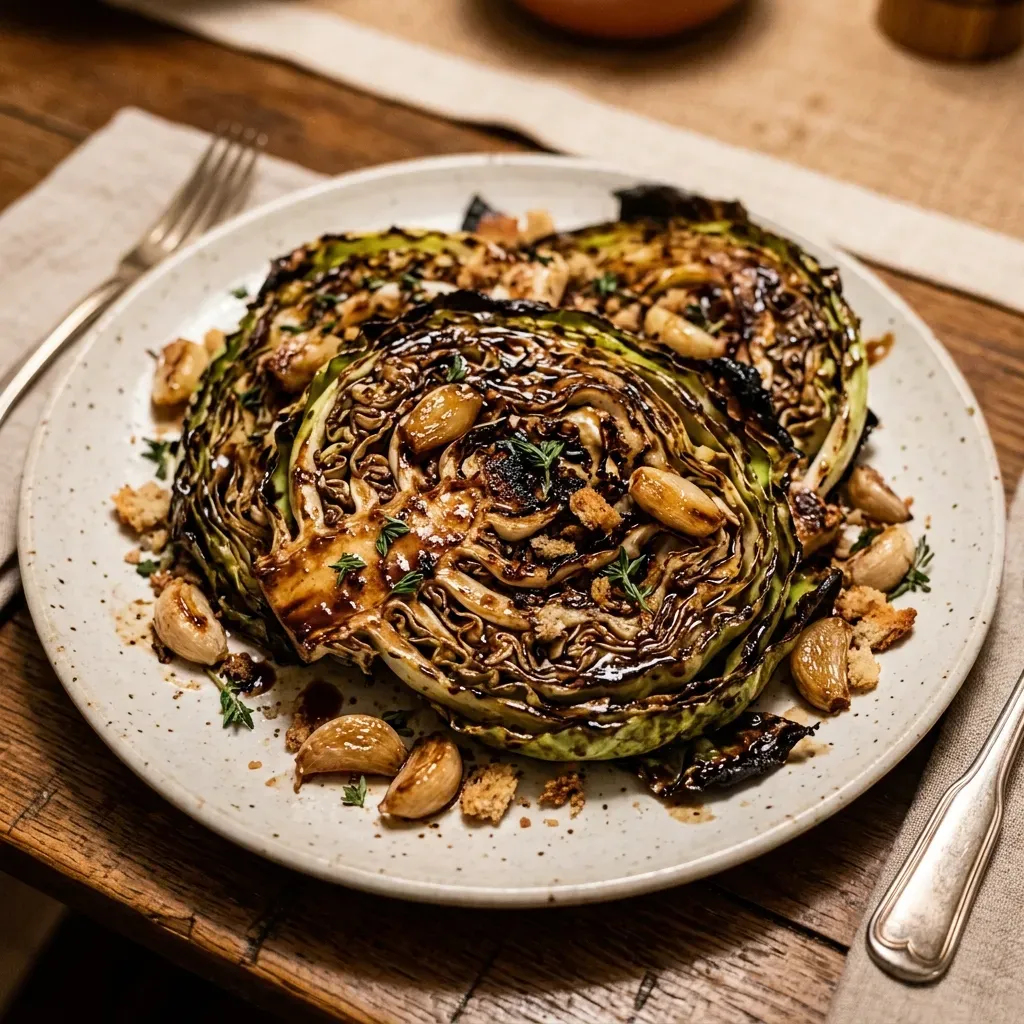 balsamic cabbage steak recipe