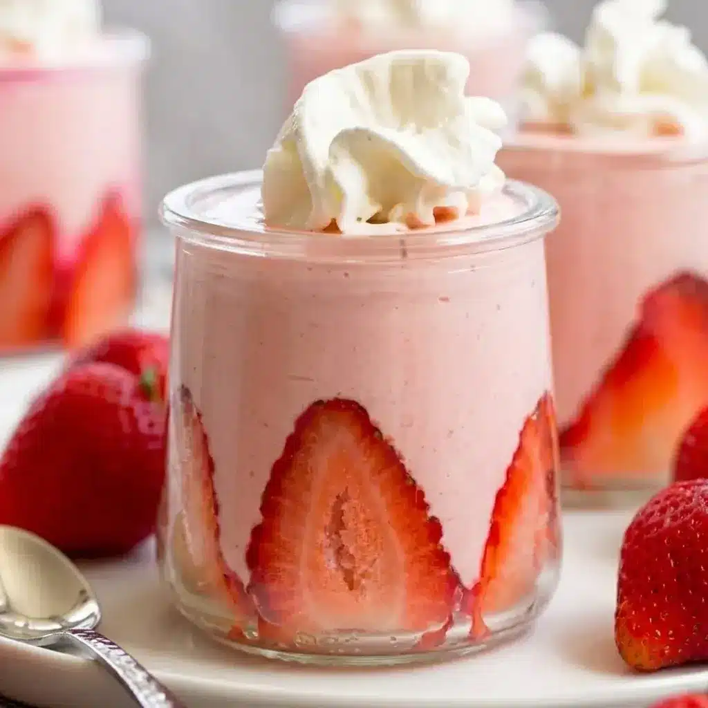 3 Ingredient Strawberry Mousse