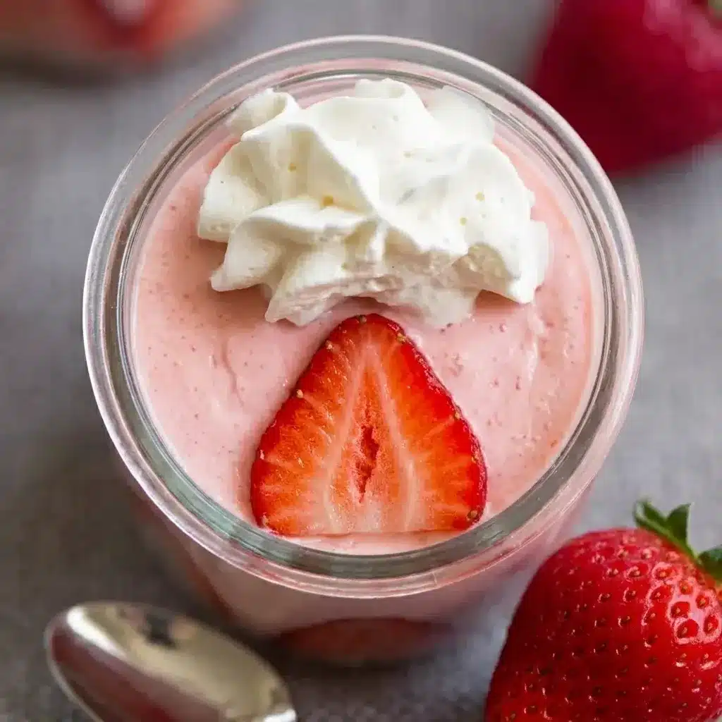 3 Ingredient Strawberry Mousse