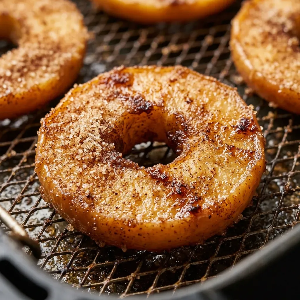 Air Fryer Cinnamon Apple Rings