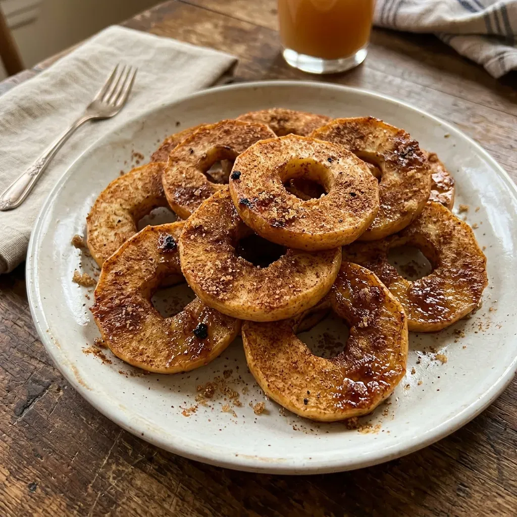 Air Fryer Cinnamon Apple Rings