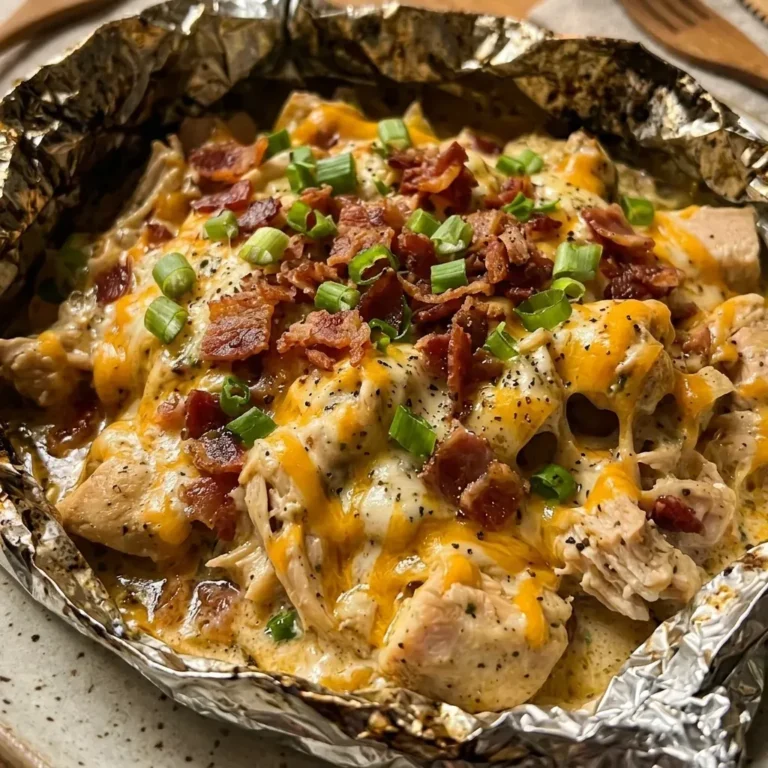 Crack chicken campfire foil packet 5 Crack chicken campfire foil packet