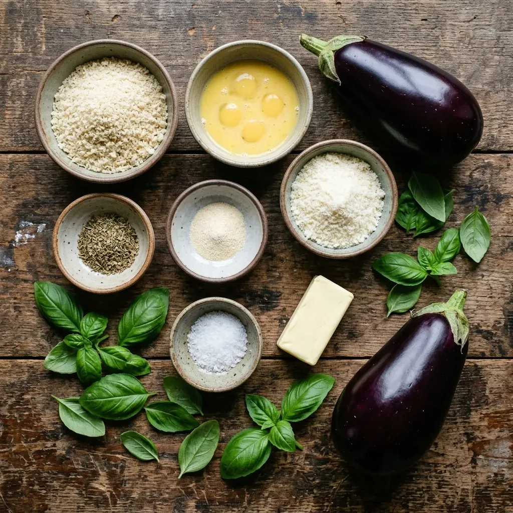 Crispy Oven Baked Eggplant Parmesan