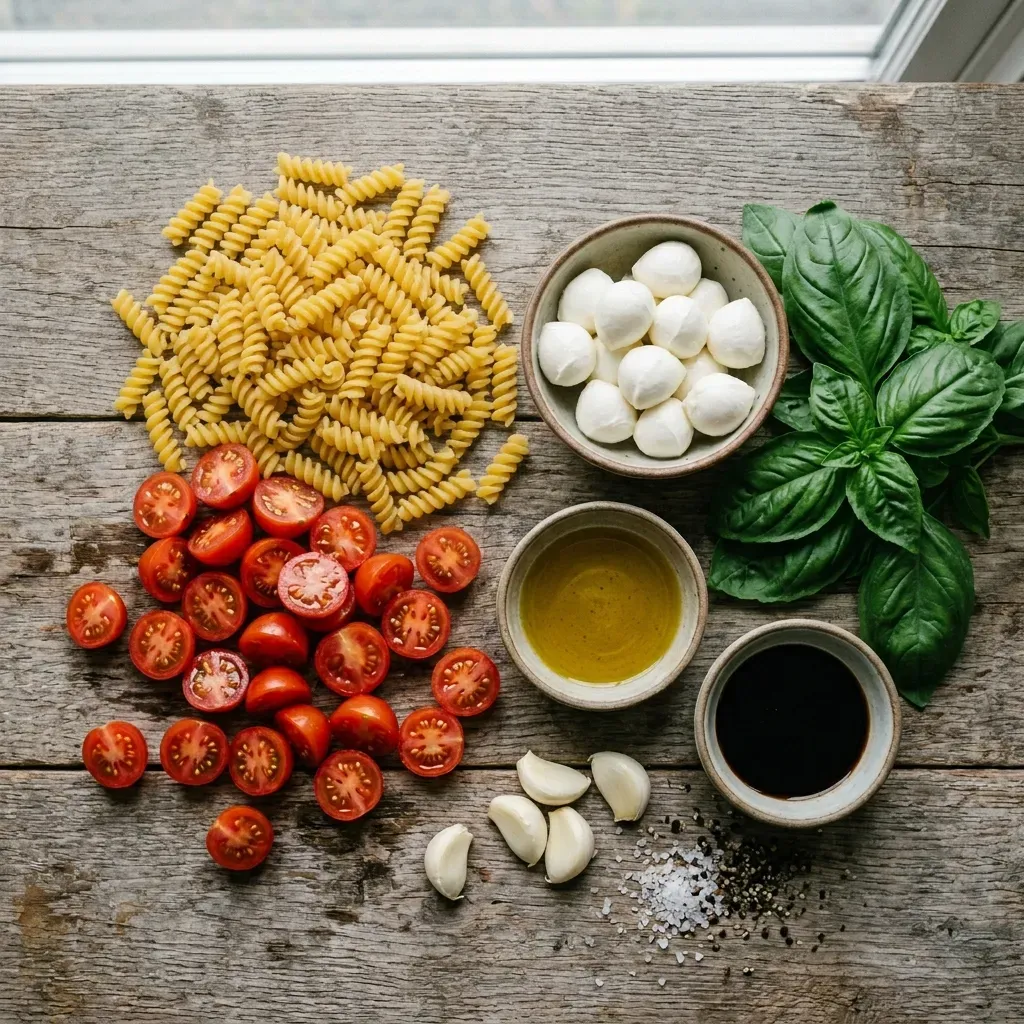 Easy Caprese Pasta Salad 7 Easy Caprese Pasta Salad