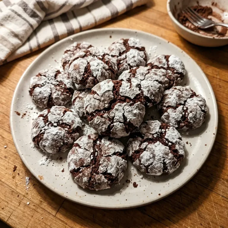 Easy Chocolate Crinkle Cookies 3 Easy Chocolate Crinkle Cookies