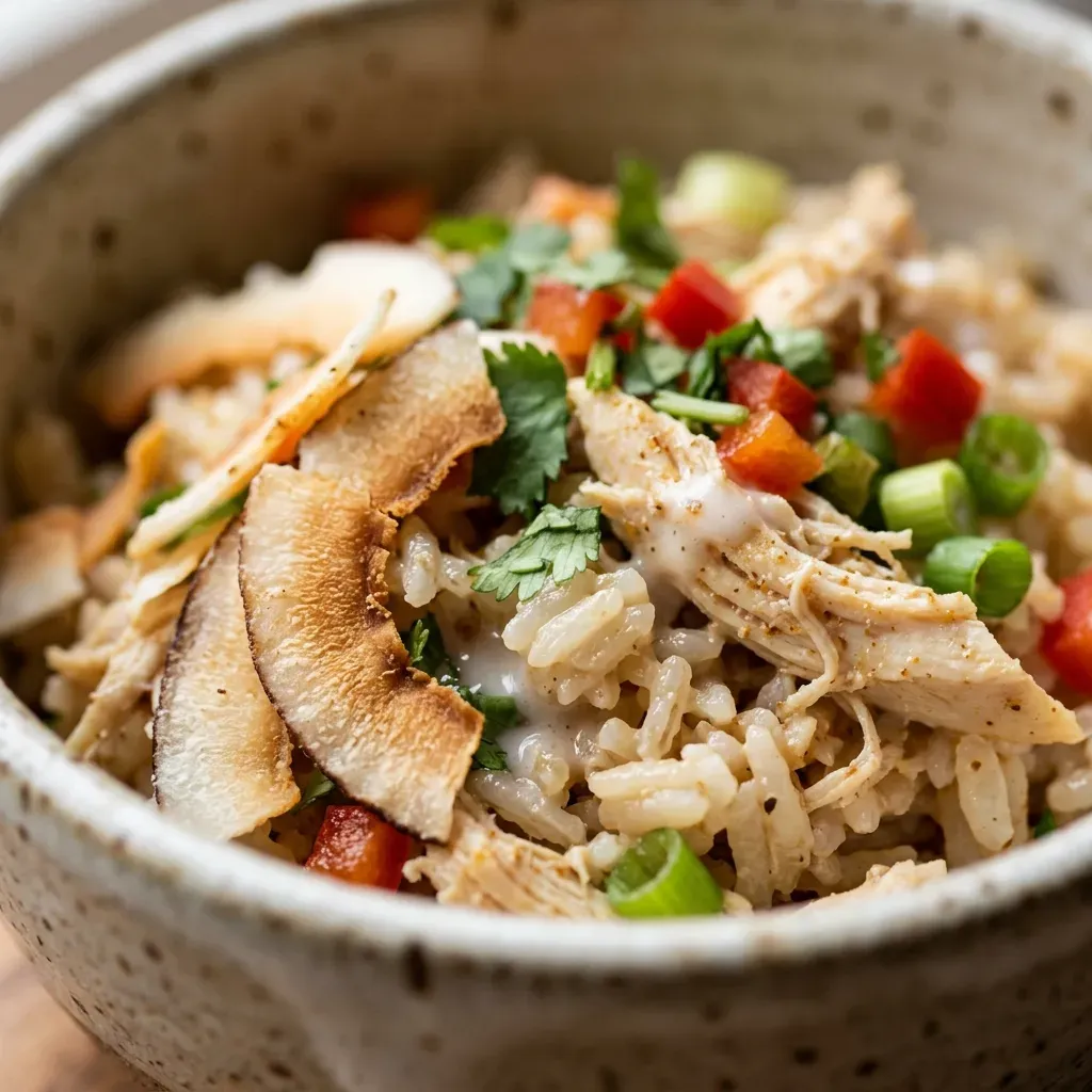 Easy Coconut Chicken Rice Bowl Recipe