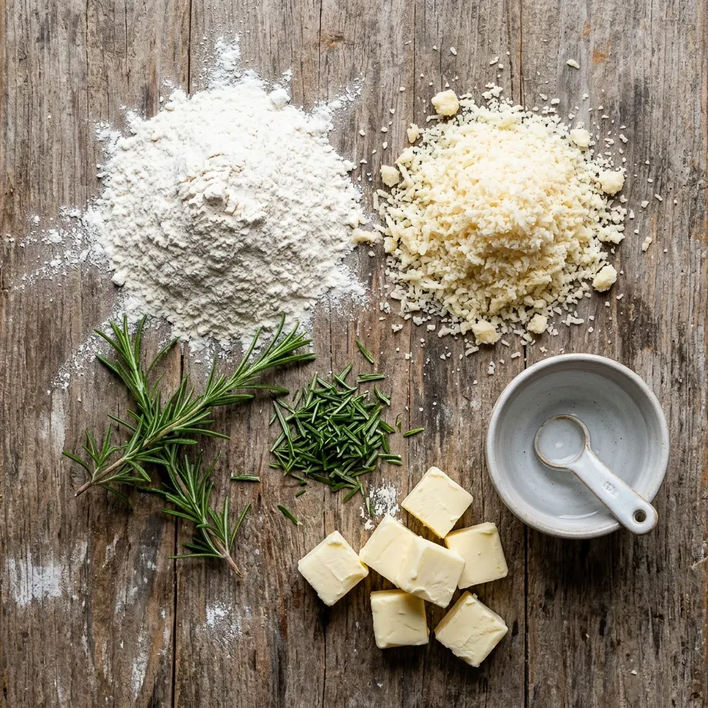 Easy Parmesan Rosemary Crackers Recipe