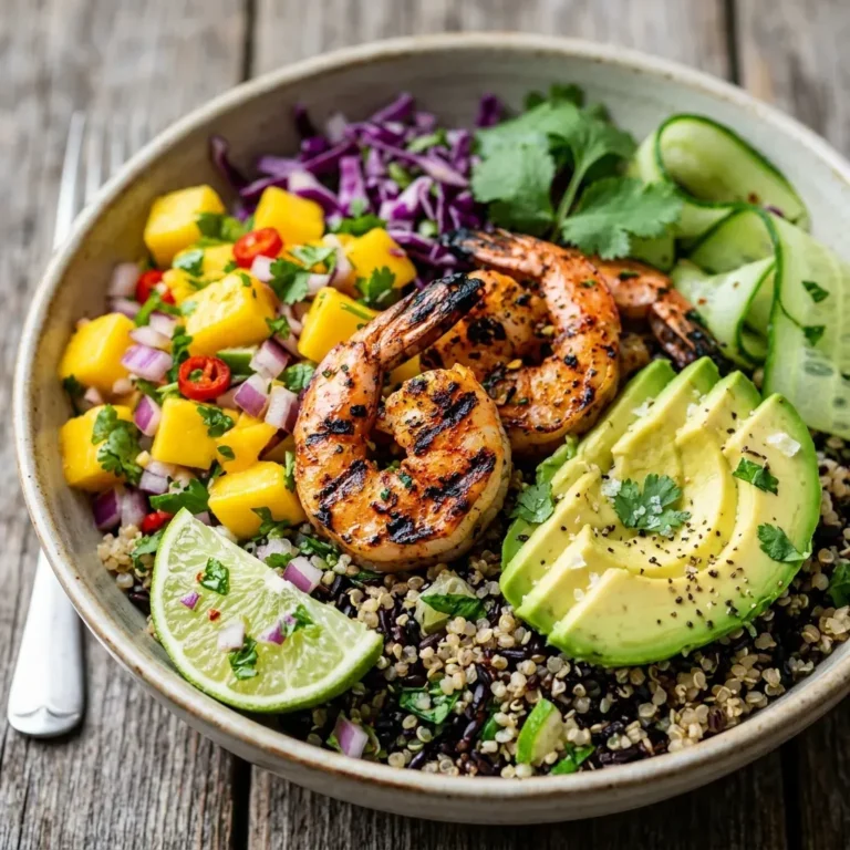 Healthy Grilled Shrimp & Avocado Bowls with Mango Salsa 5 Healthy Grilled Shrimp & Avocado Bowls with Mango Salsa