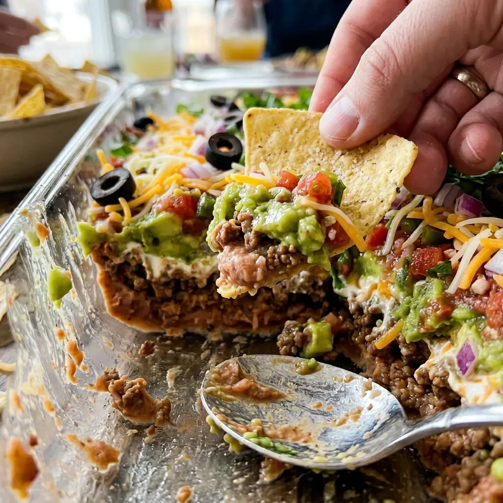 Irresistible 7 Layer Taco Dip That Vanishes in Minutes