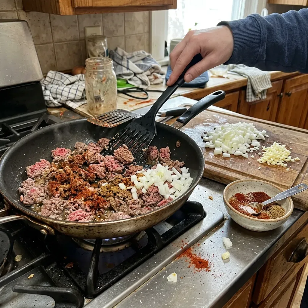 Ground Beef Easy Taco Recip