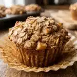 Healthy Apple Cinnamon Oat Muffins