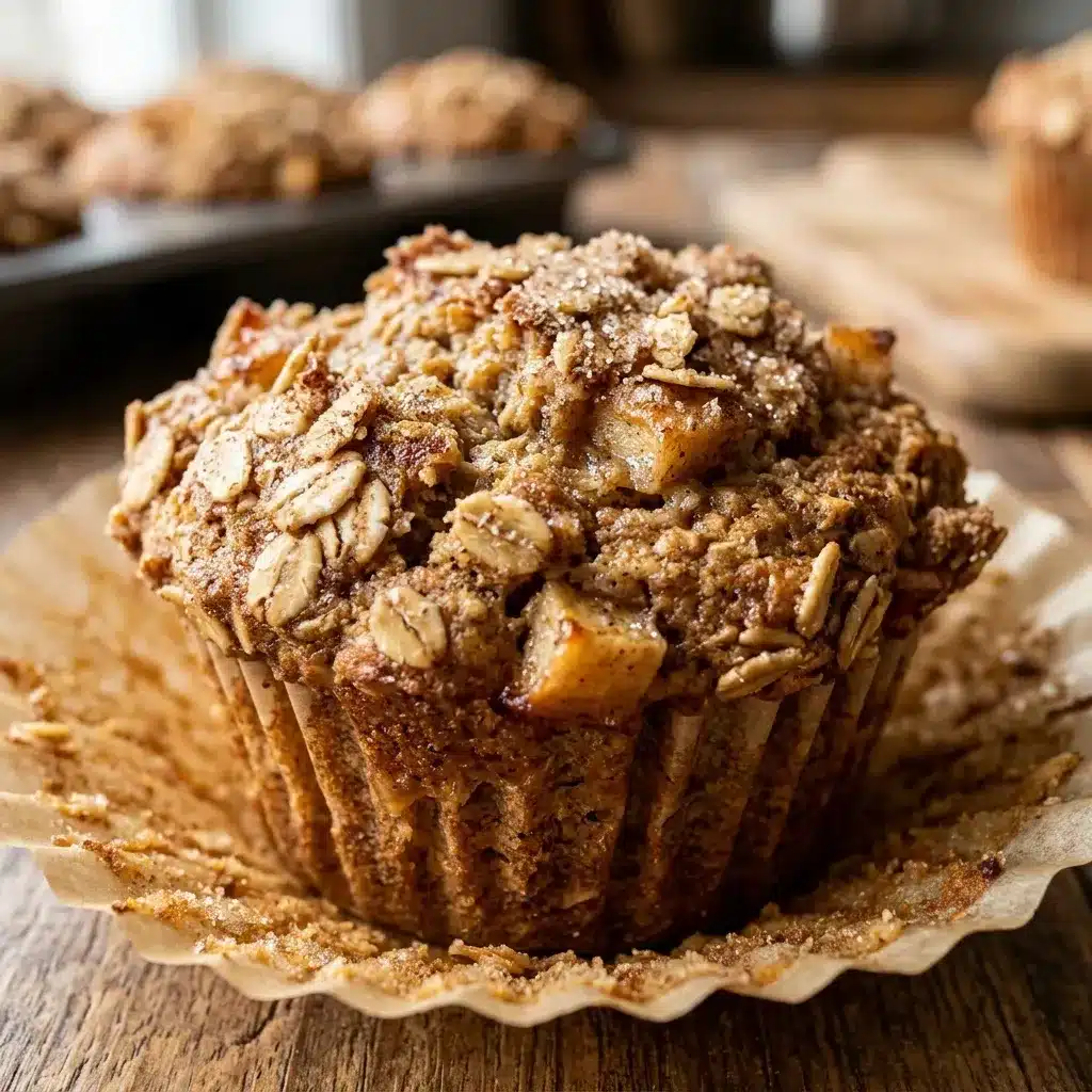 Healthy Apple Cinnamon Oat Muffins